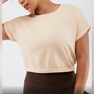 NWT Fabletics Cassie Short Sleeve Sweatshirt Size Large